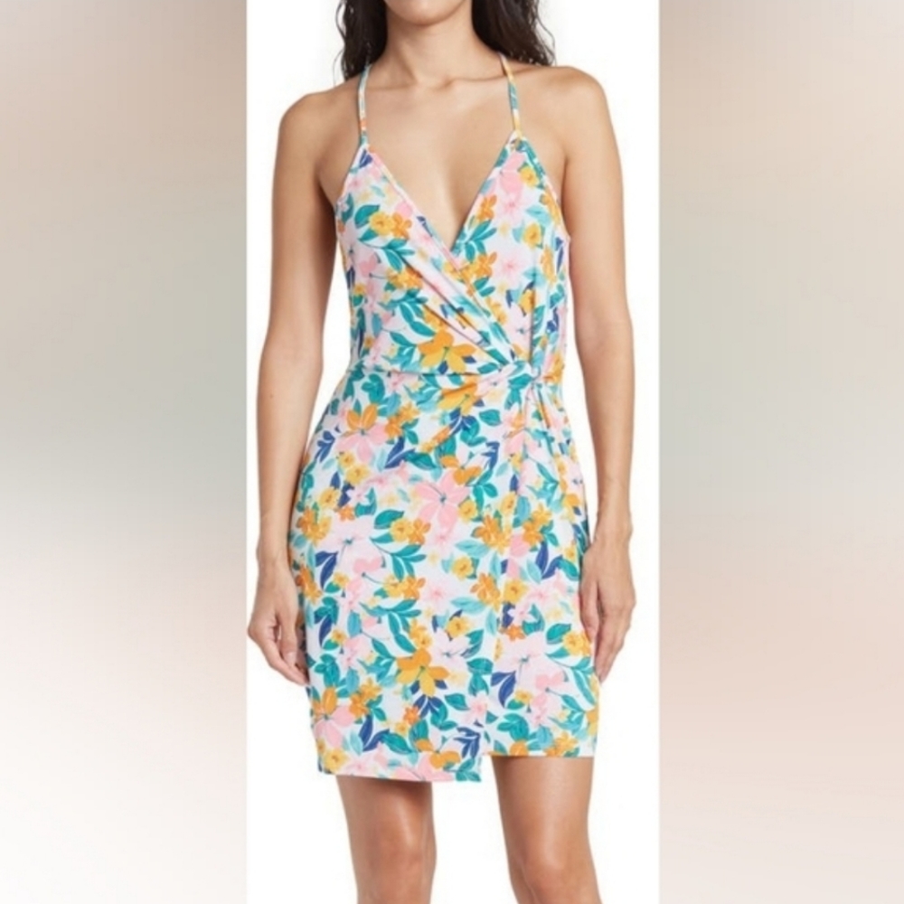 BCBGeneration Palm Floral Print Dress XL